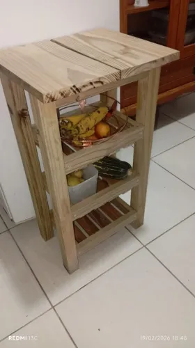 Fruteira 100% madeira