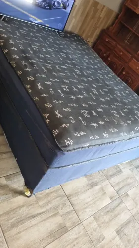 Cama box casal queem