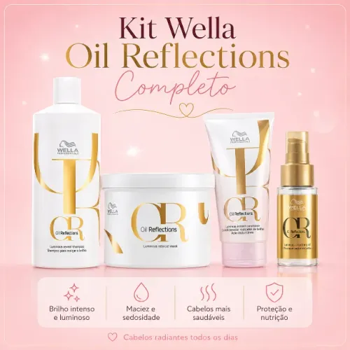 Wella Oil Reflections Kit Completo Original Lacrado