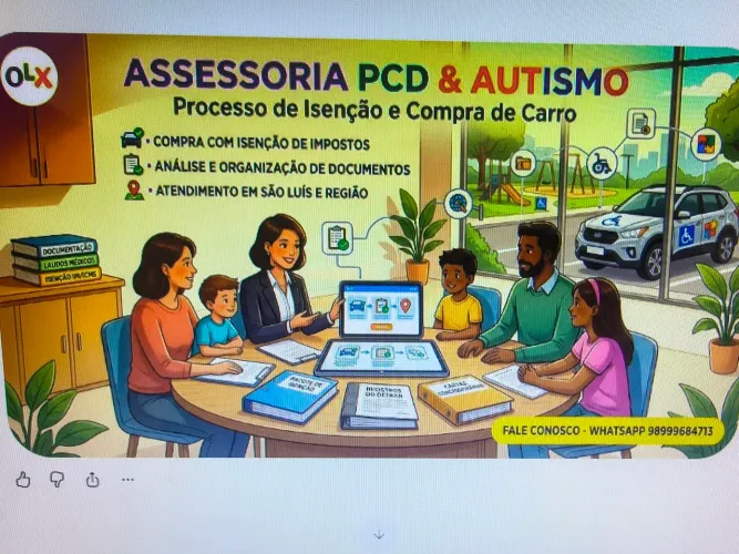 Assessoria Completa para Compra de Veículo PCD e Autista (Isenção de Impostos)