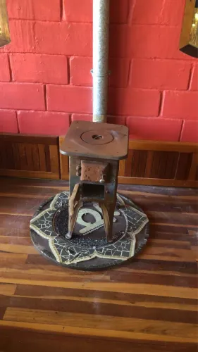 Salamandra / fogão a lenha de uma boca 