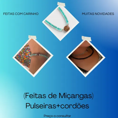 Cordões e pulseiras 