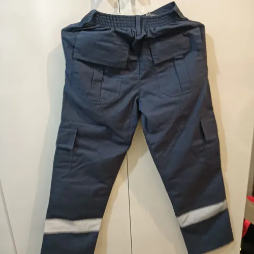 Calça tática azul marinho com faixa reflexiva TAM. P