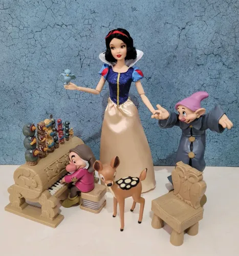 Playset Branca de Neve completo original (RESERVADO)