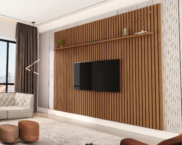 Painel Ripado 2.20m ! Frete e Montagem Grátis.