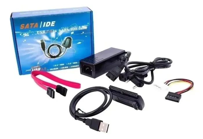 ADAPTADOR USB 2.0 PARA DISCOS RÍGIDOS SATA E IDE