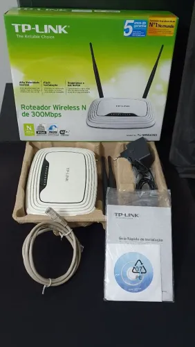 Roteador TP-Link TL-WR841ND 300Mbps completo - Ótimo Estado