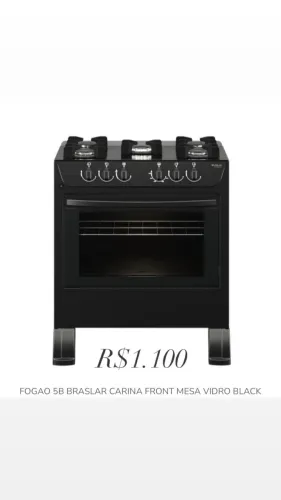 Fogão 5 bocas braslar com entrega gratuita