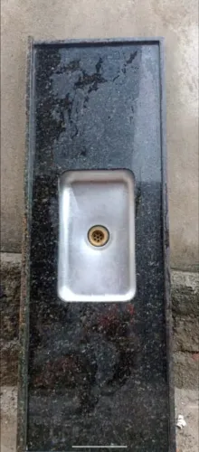 Pia de mármore verde Ubatuba 