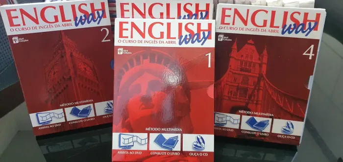 Curso de inglês Completo da English Way do básico ao avançado 24 volumes