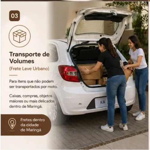 Frete e Pequenas Mudanças com Carro - Ágil e Seguro