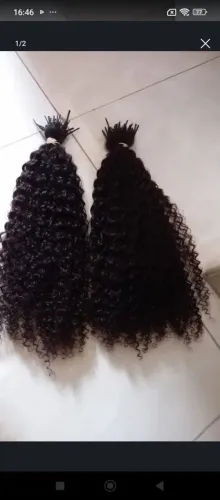 Cabelo humano cacheado 