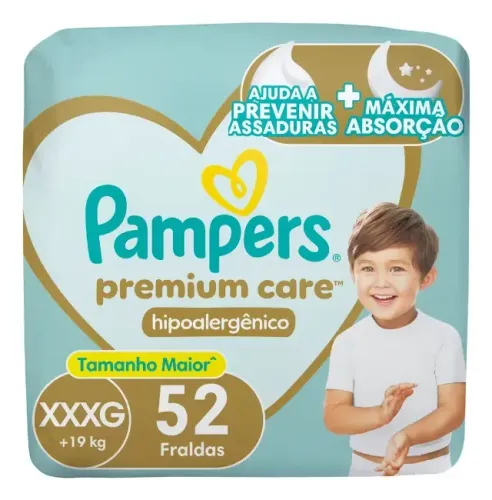 Fralda Pampers Premium Care Tamanho XXXG