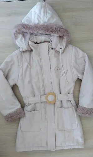 Parka infantil rosa tamanho 10