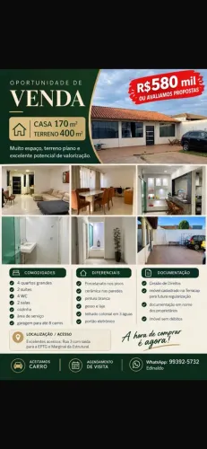 Casa Vicente Pires 4 Quartos - 400 mts