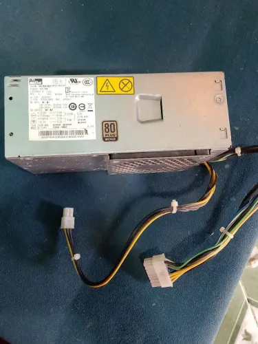Fonte 240W AcBel 80 Plus Bronze - 14 Pinos + Adaptador 24 Pinos + Cabo Alimentação Novo.