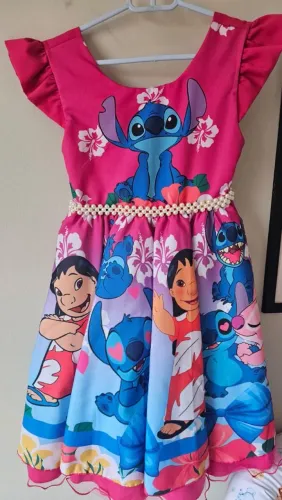 VESTIDO DO STITCH TAMANHO 12