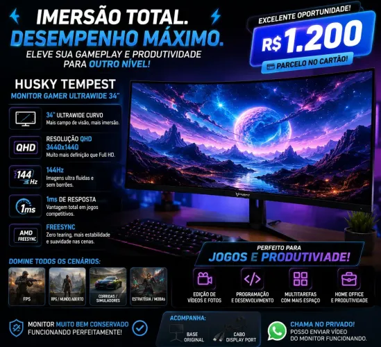 Monitor Ultrawide 34