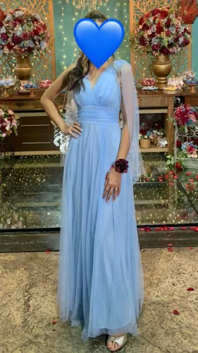 Vestido Azul Serenity - P - do 34 ao 36 - usado apenas 1 vez