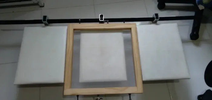 Berço triplo para serigrafia e mesa de revelação