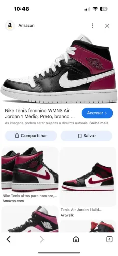 Nike Tênis feminino WMNS Air Jordan 1 Mid