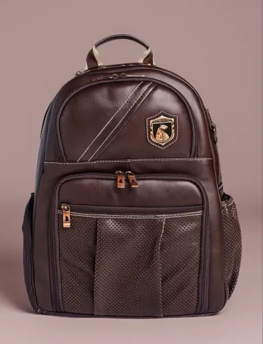 Mochila Nordweg couro legítimo 