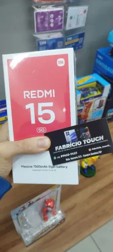 Redmi 15 5G 8/256. suporte (NFC).-Novo