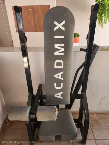 Mesa de supino para musculação Acadmix