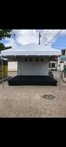 Tenda som iluminações palco praticável