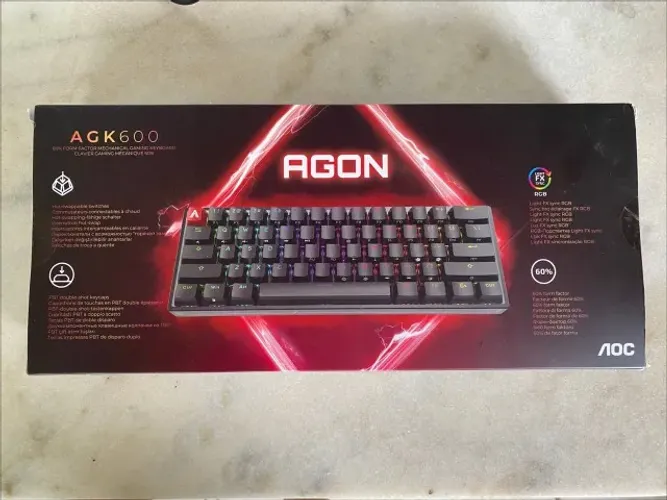 Teclado Gamer AGON AGK600 Cherry MX Red Switch