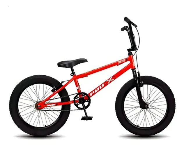 Bicicleta BMX Aro 20 Pro-X Série 1 V-Brake Vermelho Preto
