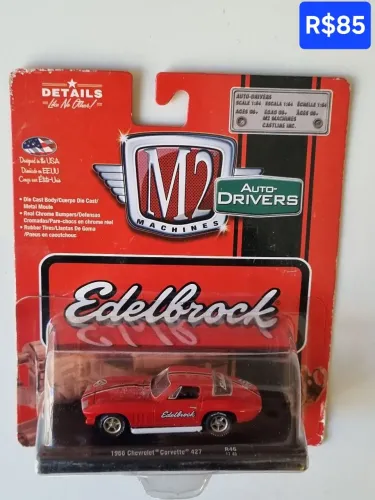 Miniatura M2 Machines Chevrolet Corvette 1966 Edelbrock