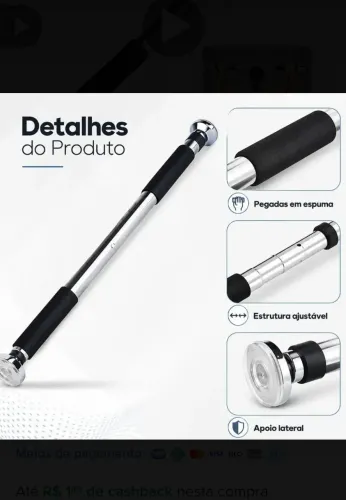 Barra fixa de porta 
