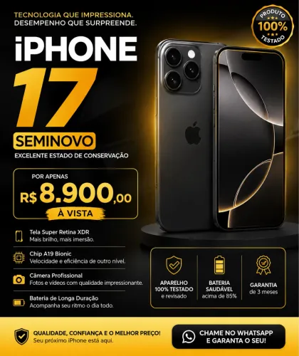 IPHONE 17 SEMINOVO