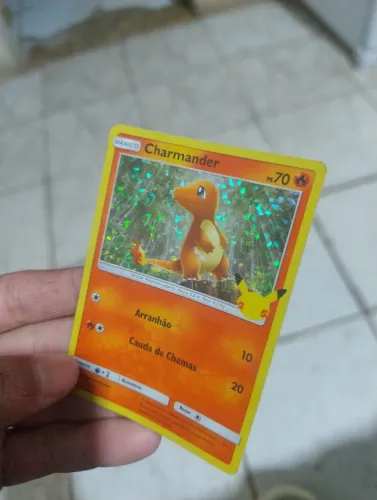 CARTA POKÉMON CHARMANDER BRILHANTE/ Charmander Foil Mcdonalds - Celebrações 25 Anos