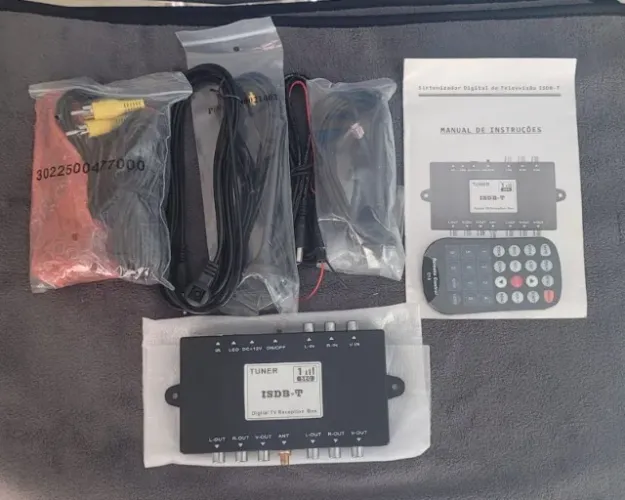 Receptor Tv Digital Automotivo ISDB-T Com Camera de Ré