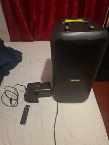 Caixa de som alok infinite 200 160w e projetor Hy320 4k