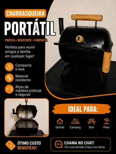 Mini churrasqueira 