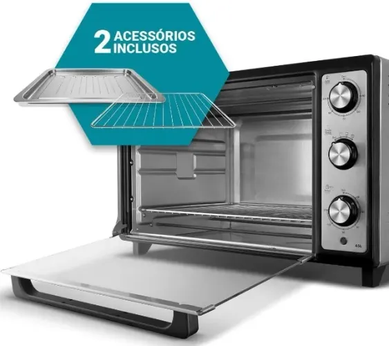 Forno Elétrico 65L Philco Dupla Resistência 1800W PFE65 127V