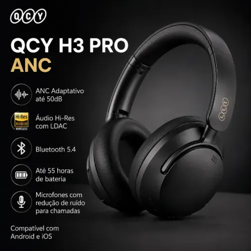QCY FONE DE OUVIDO ANC H3 PRO