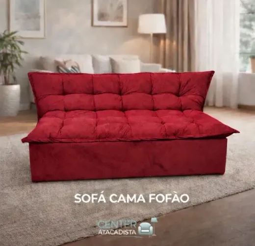Sofá Cama vermelho