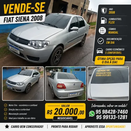 Fiat Siena 1.0/ EX 1.0 MPI Fire/ Fire Flex 8V 2008