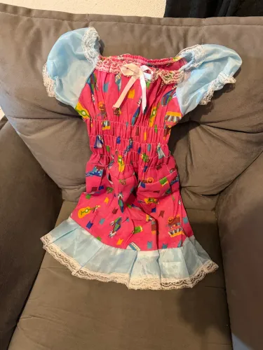 Vestido infantil festa junina