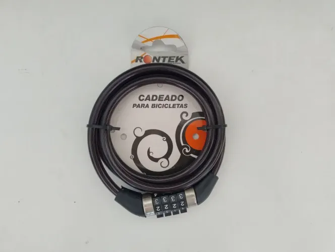 Cadeado Aço Bike Segredo Bicicleta Rontek.