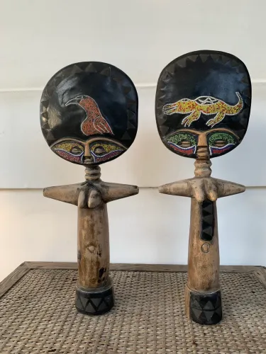 Estatuetas de máscaras africanas original