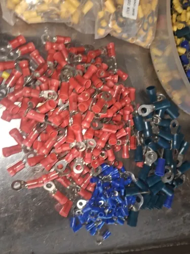 Lote Material Elétrico Hellermann Tyton - +5.000 Peças (Anilhas + Terminais)