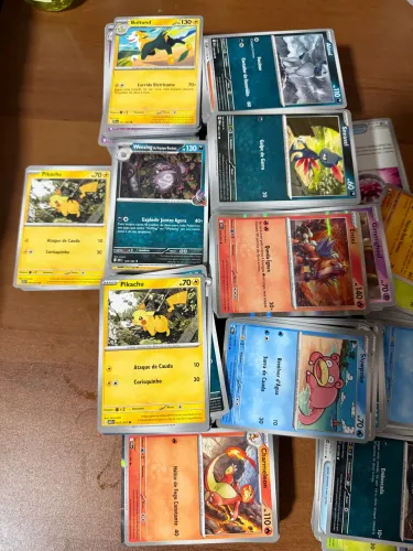 Lote 100 Cartas Pokémon TCG novas