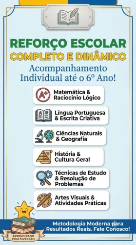 Reforço escolar.