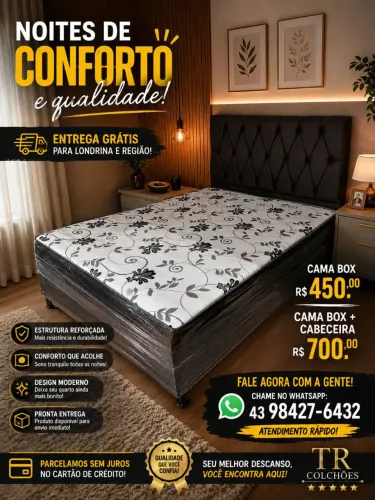Cama box de fabrica a pronta entrega