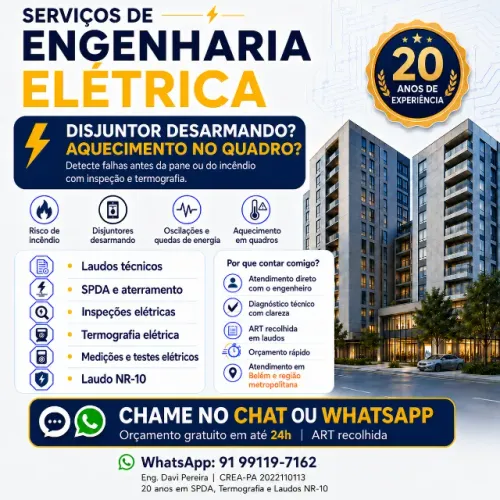 Laudo NR-10, SPDA e Termografia em Belém